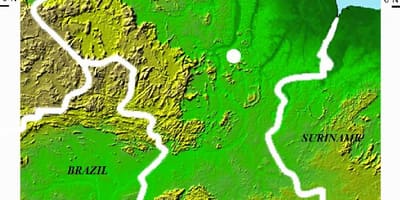 Mapa satelite mapa Guyana